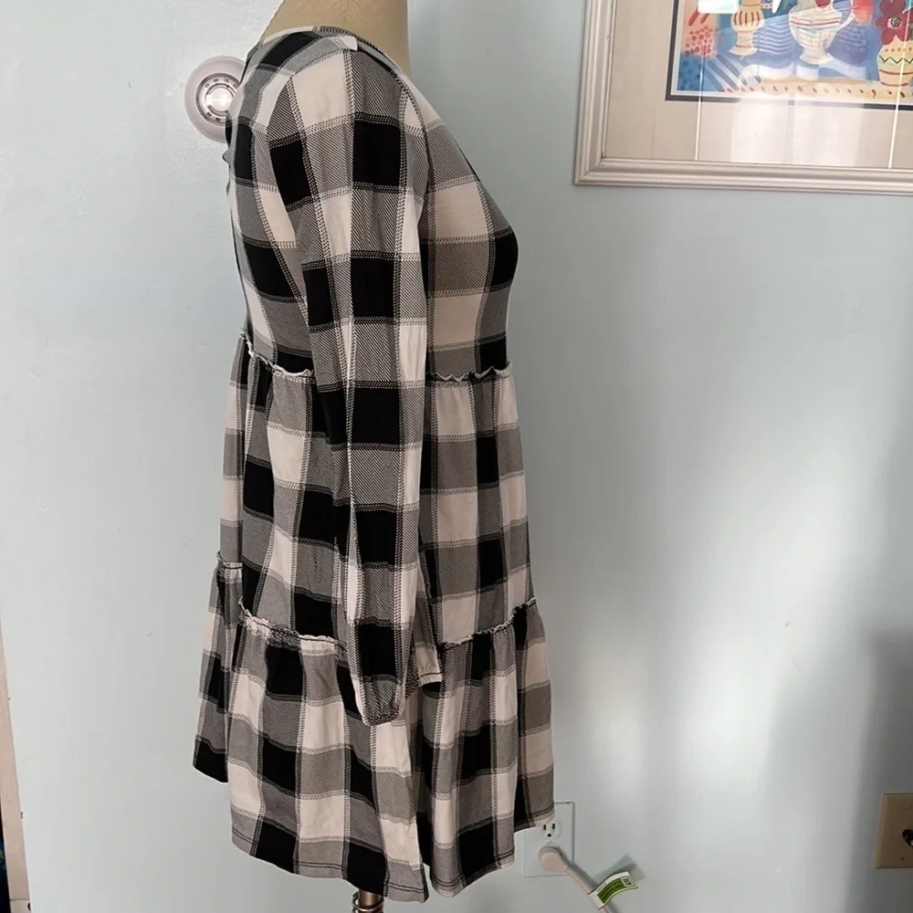 Old Navy Plaid GIRLS Jersey Knit Dress size XL 14-16